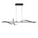 Corkscrew LED Linear Pendant in Black (34|PD-39443-40-BK)