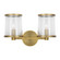 Reynolds Two Light Vanity in Time Worn Brass (454|LV1082TWB)