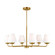 Albion Six Light Chandelier in Satin Brass (454|DJC1186SB)