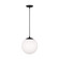 Leo - Hanging Globe One Light Pendant in Midnight Black (454|6020-112)