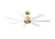 Pendry 56 56''Ceiling Fan in Brushed Satin Brass (26|FPD6865BSMW)