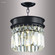 Contemporary Europa One Light Pendant in Satin Black (64|96991SB22)