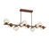 Luna LED Chandelier in Burnished Bronze (404|PLB0095-T0-BB-ZA-001-L3)