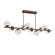 Luna LED Chandelier in Burnished Bronze (404|PLB0095-T0-BB-GC-001-L3)