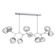 Luna LED Chandelier in Classic Silver (404|PLB0095-BC-CS-ZC-001-L3)