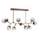 Luna LED Chandelier in Burnished Bronze (404|PLB0095-BC-BB-GC-001-L1)