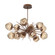 Luna LED Chandelier in Burnished Bronze (404|PLB0095-0D-BB-ZB-001-L1)