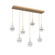 Cabochon LED Chandelier in Novel Brass (404|PLB0093-07-NB-WC-C01-L3)