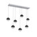 Cabochon LED Chandelier in Classic Silver (404|PLB0093-07-CS-BC-C01-L1)