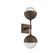 Cabochon LED Wall Sconce in Flat Bronze (404|IDB0093-02-FB-MC-L3)