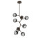 Luna LED Chandelier in Flat Bronze (404|CHB0095-VB-FB-GS-001-L3)