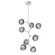 Luna LED Chandelier in Beige Silver (404|CHB0095-VB-BS-ZS-001-L1)