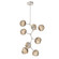 Luna LED Chandelier in Beige Silver (404|CHB0095-VB-BS-FB-001-L1)