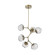 Luna LED Chandelier in Gilded Brass (404|CHB0095-VA-GB-FC-001-L1)