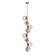 Luna LED Chandelier in Novel Brass (404|CHB0095-T8-NB-GC-001-L3)