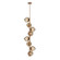 Luna LED Chandelier in Novel Brass (404|CHB0095-T8-NB-GB-001-L3)