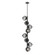 Luna LED Chandelier in Matte Black (404|CHB0095-T8-MB-ZS-001-L1)