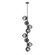 Luna LED Chandelier in Graphite (404|CHB0095-T8-GP-ZS-001-L3)