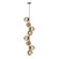 Luna LED Chandelier in Gilded Brass (404|CHB0095-T8-GB-ZB-001-L1)