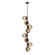 Luna LED Chandelier in Flat Bronze (404|CHB0095-T8-FB-ZB-001-L1)