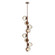 Luna LED Chandelier in Burnished Bronze (404|CHB0095-T8-BB-ZA-001-L3)