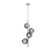 Luna LED Chandelier in Classic Silver (404|CHB0095-T4-CS-FS-001-L3)