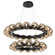 Luna LED Chandelier in Matte Black (404|CHB0095-2T-MB-GB-CA1-L1)