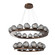 Luna LED Chandelier in Burnished Bronze (404|CHB0095-2B-BB-FS-CA1-L3)