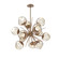 Luna LED Chandelier in Novel Brass (404|CHB0095-0G-NB-ZA-001-L3)