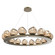 Luna LED Chandelier in Gilded Brass (404|CHB0095-0D-GB-GB-CA1-L1)