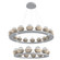 Cabochon LED Chandelier in Classic Silver (404|CHB0093-2B-CS-TC-CA1-L1)