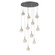 Cabochon LED Chandelier in Graphite (404|CHB0093-11-GP-TC-C01-L3)