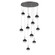 Cabochon LED Chandelier in Graphite (404|CHB0093-11-GP-BC-C01-L1)