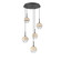 Cabochon LED Chandelier in Matte Black (404|CHB0093-05-MB-TC-C01-L3)