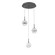 Cabochon LED Chandelier in Graphite (404|CHB0093-03-GP-WC-C01-L1)