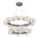 Gaia LED Chandelier in Satin Nickel (404|CHB0092-2T-SN-WL-CA1-L3)