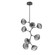 Mesa LED Chandelier in Graphite (404|CHB0089-VB-GP-S-001-L3)