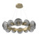 Mesa LED Chandelier in Gilded Brass (404|CHB0089-36-GB-S-CA1-L3)