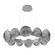 Mesa LED Chandelier in Classic Silver (404|CHB0089-36-CS-S-CA1-L3)