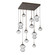 Mesa LED Chandelier in Flat Bronze (404|CHB0089-12-FB-C-C01-L3)