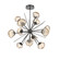 Mesa LED Chandelier in Graphite (404|CHB0089-0B-GP-A-001-L3)