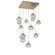 Mesa LED Chandelier in Heritage Brass (404|CHB0089-09-HB-C-C01-L1)