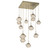 Mesa LED Chandelier in Heritage Brass (404|CHB0089-09-HB-A-C01-L3)