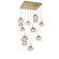 Mesa LED Chandelier in Gilded Brass (404|CHB0089-09-GB-A-C01-L3)