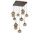 Mesa LED Chandelier in Flat Bronze (404|CHB0089-09-FB-B-C01-L1)