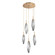 Rock Crystal LED Chandelier in Gilded Brass (404|CHB0050-05-GB-CB-C01-L3-RTS)