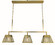 Avery Three Light Island Chandelier in Brushed Brass (8|5899 BR)