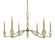 Vivian Six Light Chandelier in Brushed Brass (8|5660 BR)