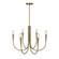 Bronte Six Light Chandelier in Brass (78|AC11926BR)