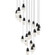 Martini LED Pendant in Black (529|BPD20221OH-BK)